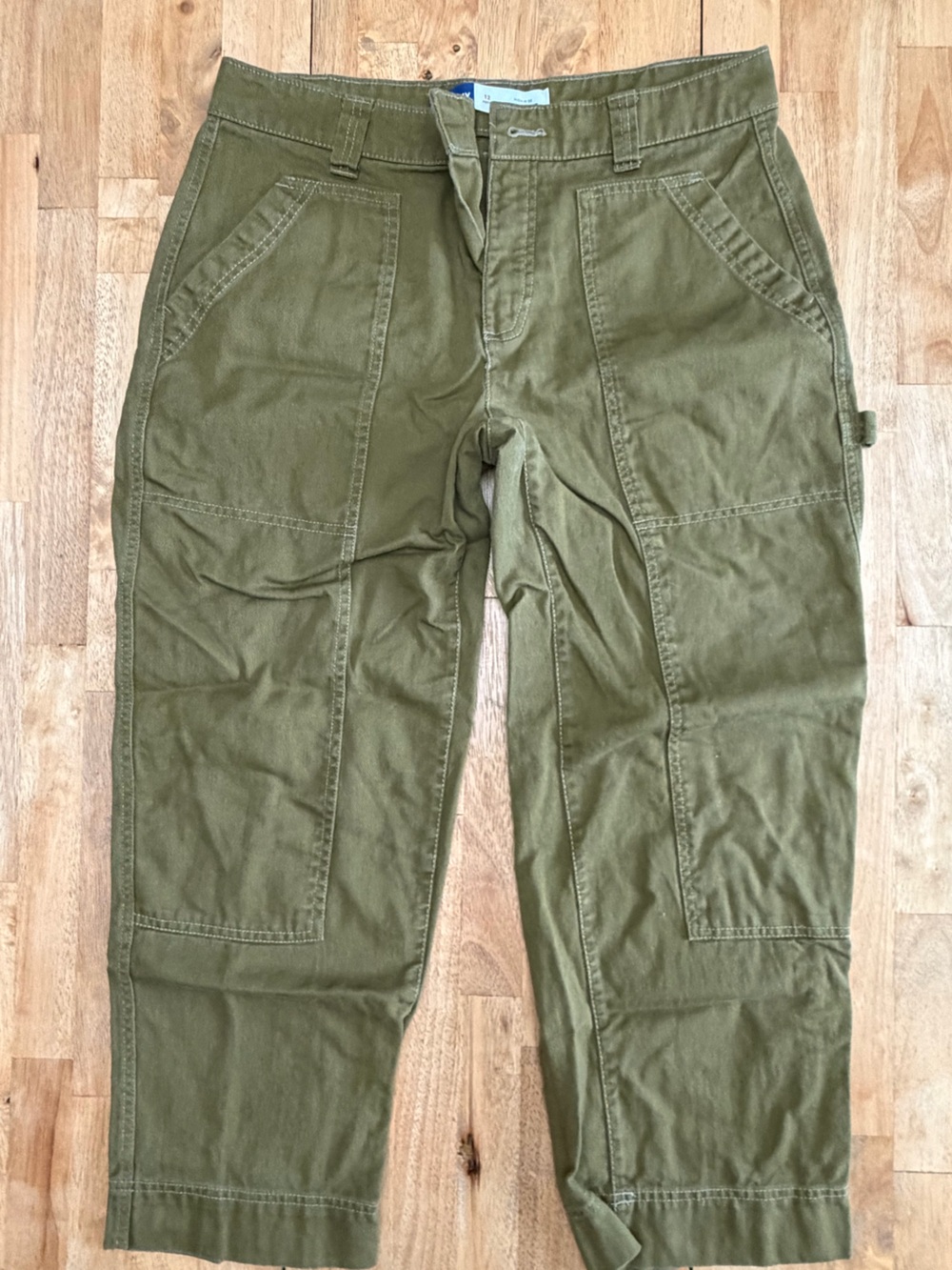Old Navy Olive High-Waisted Straight Utility  Pants